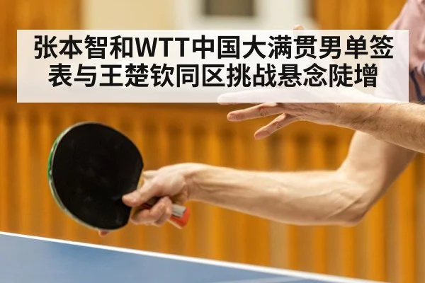 张本智和WTT中国大满贯男单签表与王楚钦同区挑战悬念陡增